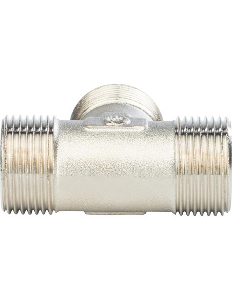 Тройник никелированный STOUT 1" НР