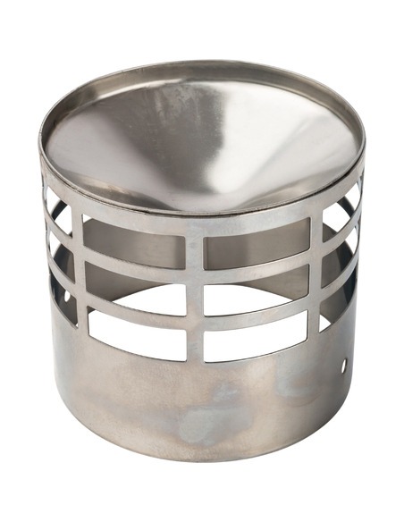 Решетка из нержавейки STOUT Ø80 для дымоотводящей трубы