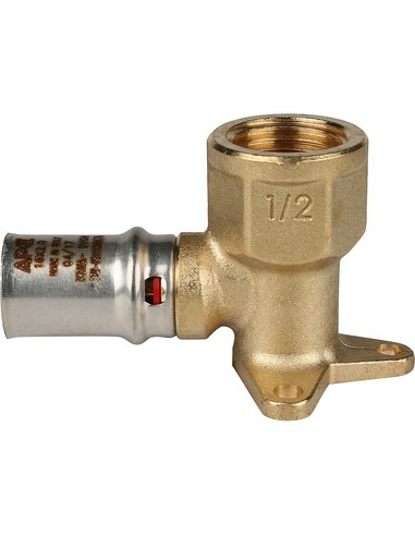 Угольник с креплением STOUT 16x1/2" ВР для металлопластиковых труб пресс