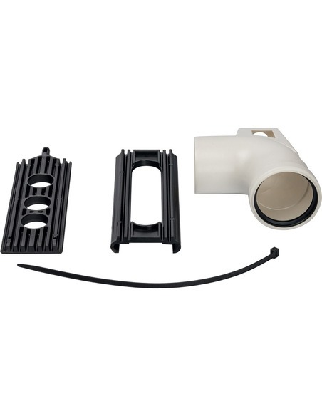 Отвод STOUT Ø80 - 90° п/м с кронштейном конденсац.