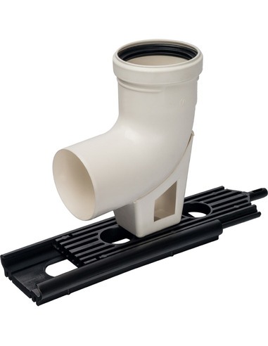 Отвод STOUT Ø80 - 90° п/м с кронштейном конденсац.