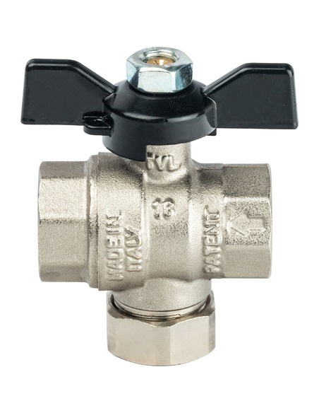 Кран шаровой STOUT 1/2" ВР-ВР с фильтром (бабочка)