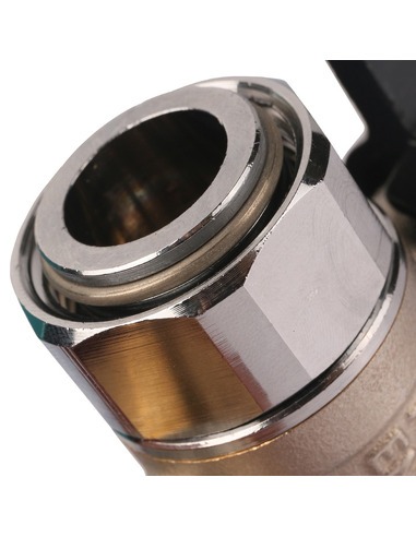 Кран шаровой угловой STOUT 3/4"х3/4" НР-накидная гайка (бабочка)