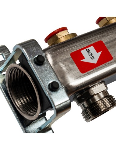 Коллектор STOUT из нержавеющей стали без расходомеров 5 вых.