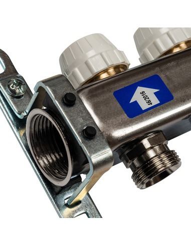 Коллектор STOUT из нержавеющей стали без расходомеров 5 вых.