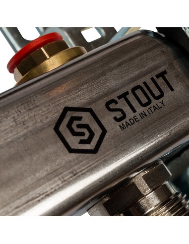 Коллектор STOUT из нержавеющей стали без расходомеров 5 вых.