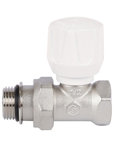 Клапан ручной терморегулирующий STOUT 1/2" прямой с дополнительным уплотнением