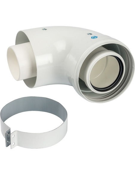 Адаптер котла STOUT Ø60/100 - 90° (Vaillant, Ariston) конденсац.