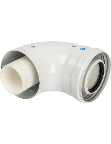 Адаптер котла STOUT Ø60/100 - 90° (Vaillant, Ariston) конденсац.