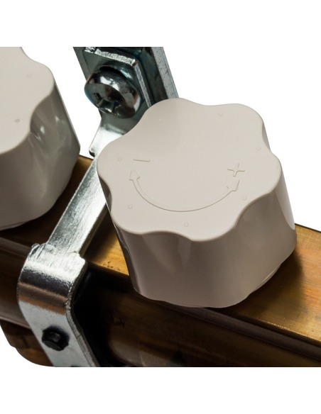 Коллектор STOUT из латуни в сборе с расходомерами 4 вых.