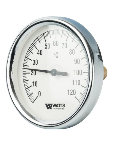 Термометр биметаллический Watts F+R801 OR 80 мм, 0-120ºС погружной, гильза 50 мм