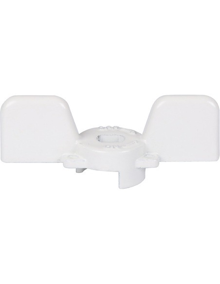 Ручка-бабочка STOUT для шарового крана 1/2"-3/4" (белая)