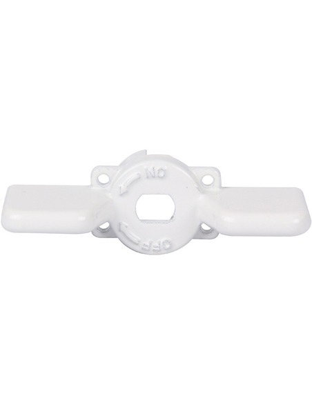 Ручка-бабочка STOUT для шарового крана 1/2"-3/4" (белая)