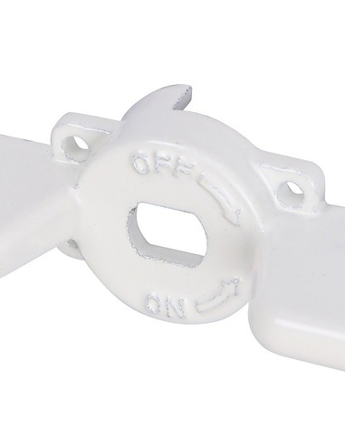 Ручка-бабочка STOUT для шарового крана 1/2"-3/4" (белая)