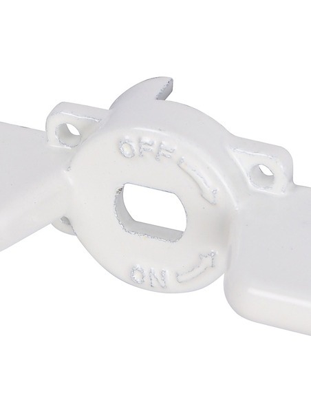 Ручка-бабочка STOUT для шарового крана 1/2"-3/4" (белая)