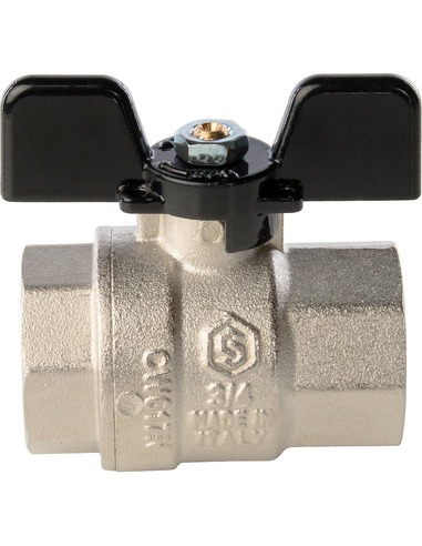 Кран шаровой STOUT полнопроходной 3/4" ВР-ВР (бабочка)