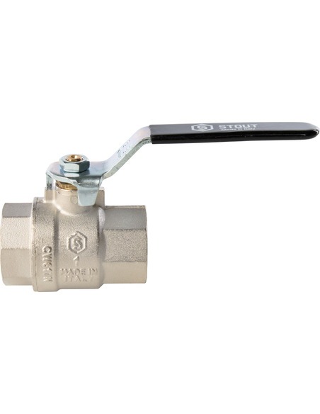 Кран шаровой STOUT полнопроходной 1" ВР-ВР (рычаг)