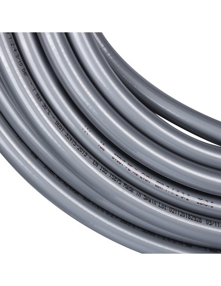 Труба из сшитого полиэтилена STOUT 25х3,5 PE-Xa/EVOH серая (бухта 30 м)
