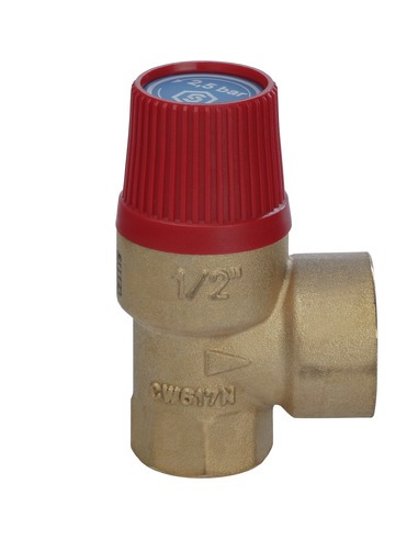 Клапан предохранительный STOUT 1/2"х3/4" 2,5 бар