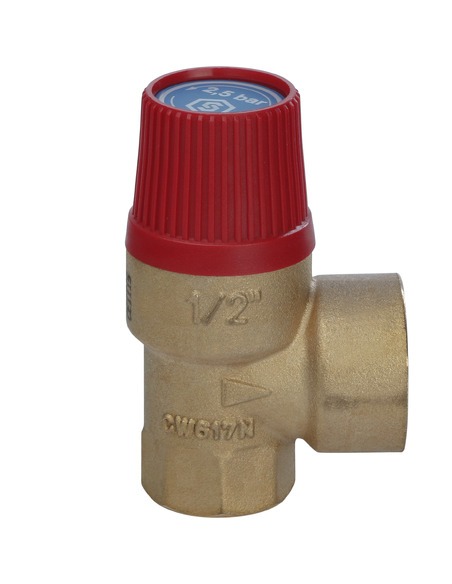 Клапан предохранительный STOUT 1/2"х3/4" 2,5 бар