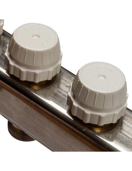 Коллектор STOUT из нержавеющей стали в сборе с расходомерами 5 вых.