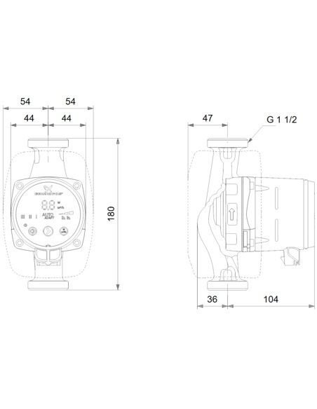 Насос циркуляционный Grundfos ALPHA2 25-40 N 180 Насос циркуляционный Grundfos ALPHA2 25-40 N 180
