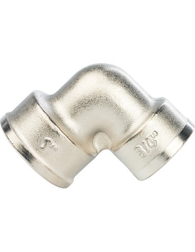 Угольник переходной никелированный STOUT 1"х3/4" ВР