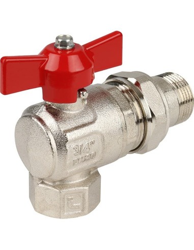 Кран шаровой ITAP IDEAL 298 3/4" угловой со сгоном (бабочка)