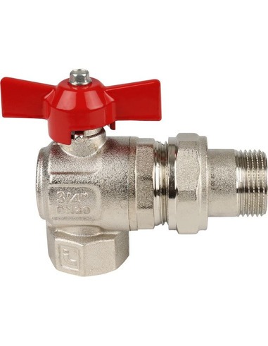 Кран шаровой ITAP IDEAL 298 3/4" угловой со сгоном (бабочка)
