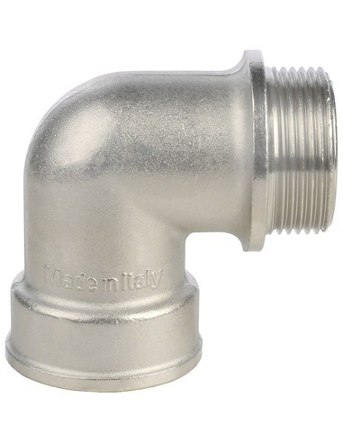 Угольник с упором никелированный STOUT 1 1/4" ВР-НР