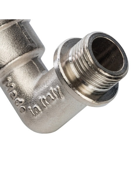 Угольник с упором никелированный STOUT 3/8" ВР-НР