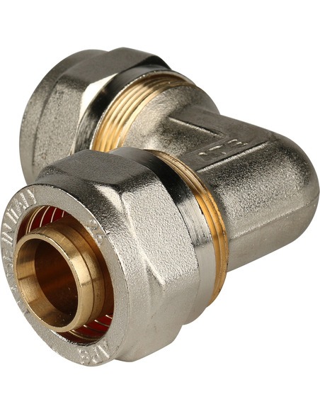 Угольник STOUT 26х90° для металлопластиковых труб обжим