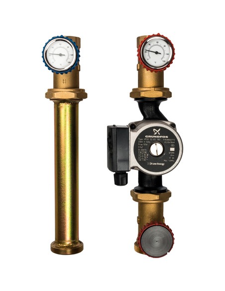 Насосная группа STOUT с прямым контуром 1 1/4" с насосом