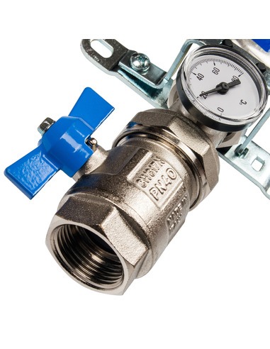 Коллектор STOUT из нержавеющей стали в сборе с расходомерами 2 вых.