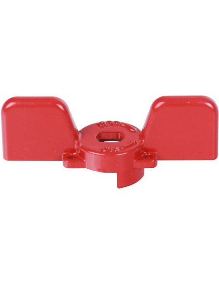 Ручка-бабочка STOUT для шарового крана 1/2"-3/4" (красная)