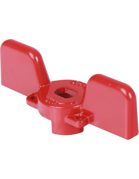 Ручка-бабочка STOUT для шарового крана 1/2"-3/4" (красная)