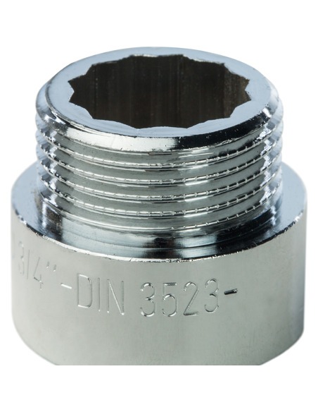 Удлинитель хромированный STOUT 3/4"х15 ВР-НР