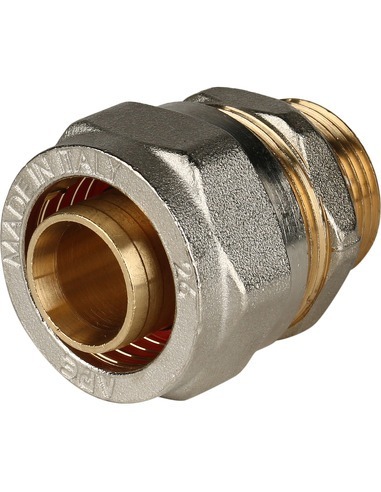 Переходник STOUT 26x3/4" НР для металлопластиковых труб обжим