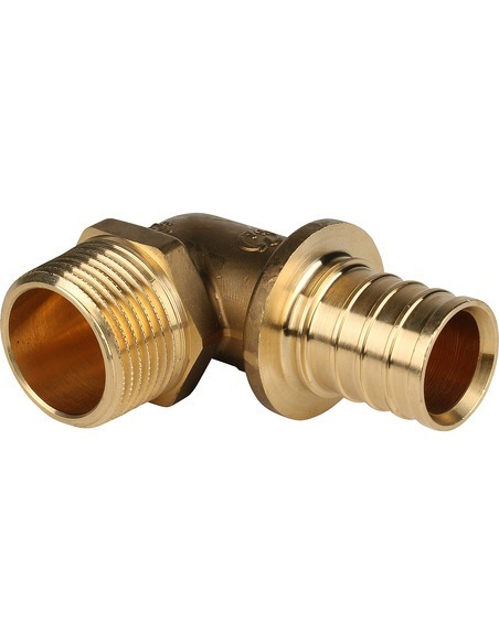 Угольник STOUT 32x1" НР для труб из сшитого полиэтилена