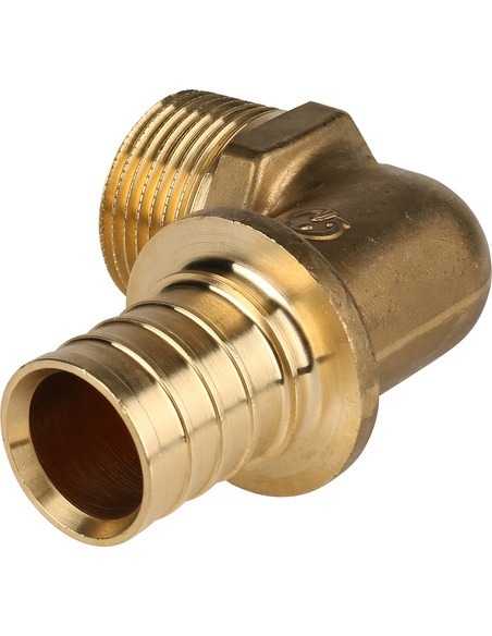 Угольник STOUT 32x1" НР для труб из сшитого полиэтилена