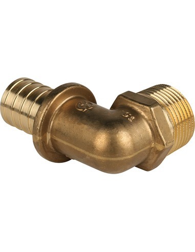 Угольник STOUT 32x1" НР для труб из сшитого полиэтилена