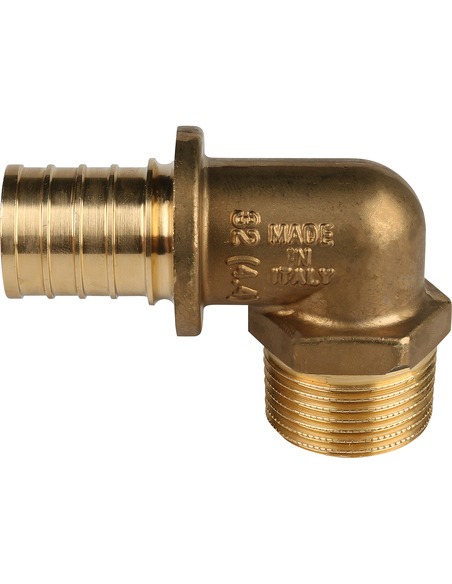 Угольник STOUT 32x1" НР для труб из сшитого полиэтилена