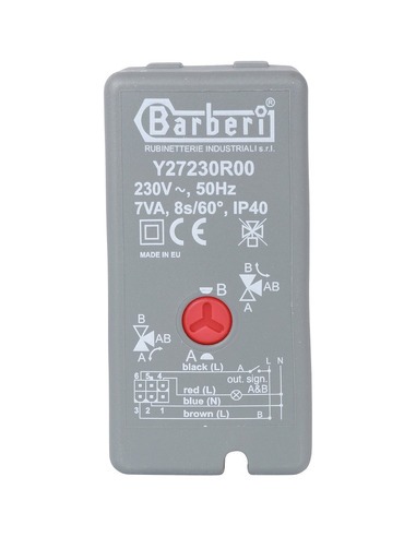 Клапан трехходовой зональный STOUT 1 1/4" НР с сервоприводом 230V, Kvs 8 (компактный)