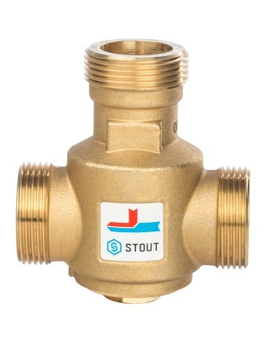 Термостатический смесительный клапан STOUT 55°C, 1 1/4" НР, Kvs 9