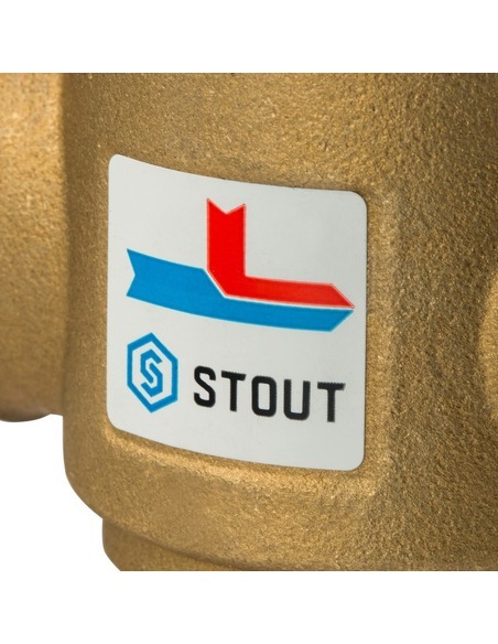 Термостатический смесительный клапан STOUT 55°C, 1 1/4" НР, Kvs 9