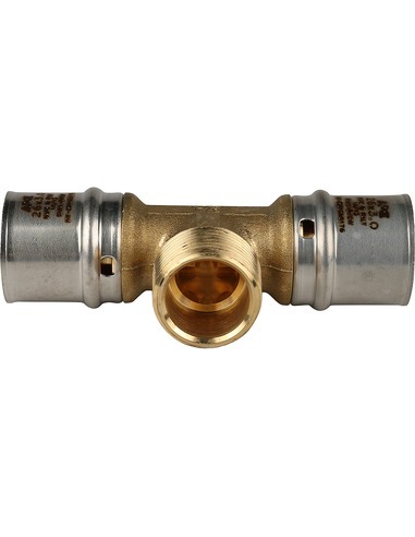 Тройник переходной STOUT 26x3/4"х26 НР для металлопластиковых труб пресс