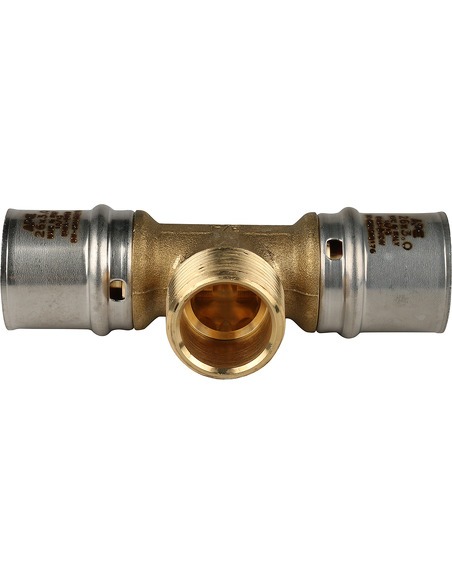 Тройник переходной STOUT 26x3/4"х26 НР для металлопластиковых труб пресс