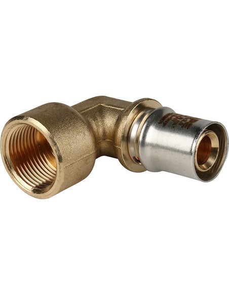 Угольник STOUT 20x3/4" ВР для металлопластиковых труб пресс