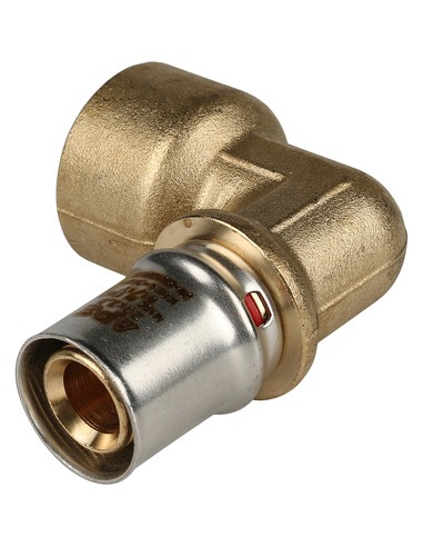 Угольник STOUT 20x3/4" ВР для металлопластиковых труб пресс