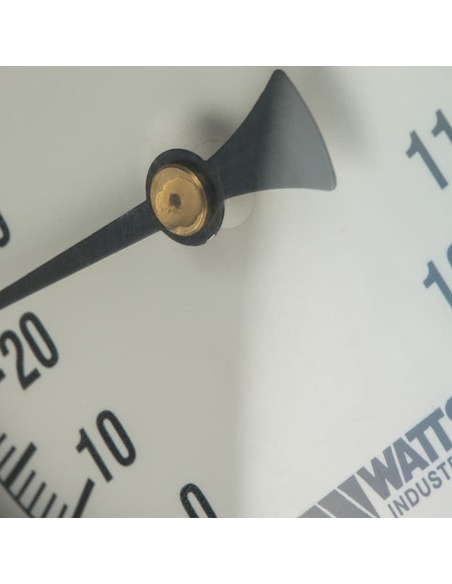 Термометр биметаллический Watts F+R801 OR 100 мм, 0-120ºС погружной, гильза 75 мм